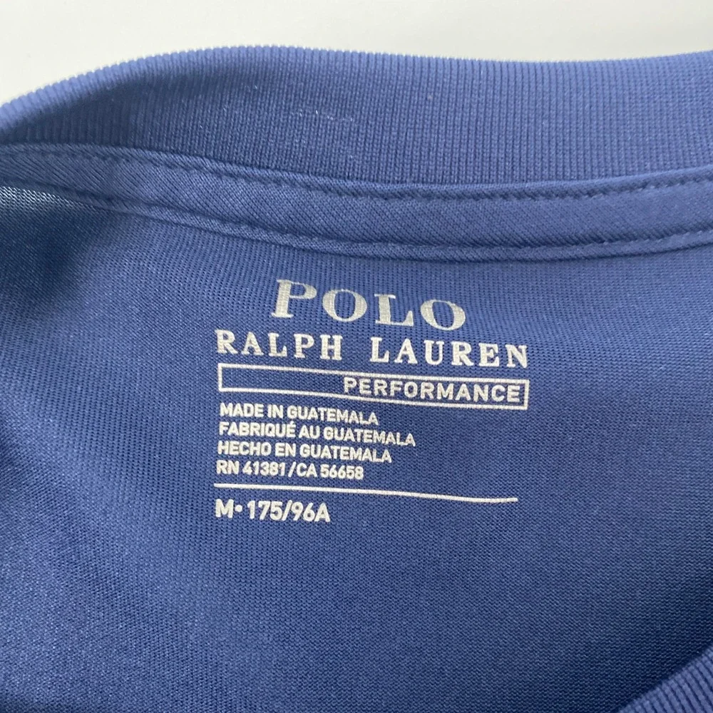 Polo Ralph Lauren Performance T Shirt Mens Medium Blue Sporty Active Athleisure
